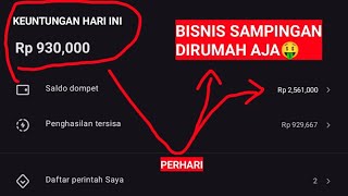 BISNIS SAMPINGAN DIRUMAH AJA PASIF INCOME RATUSAN SAMPAI JUTAAN PERHARI🤑 [upl. by Nalra58]