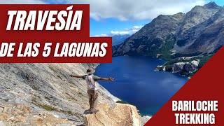 INFO sobre LAS 5 LAGUNAS Travesía Trekking en Bariloche [upl. by Michi]