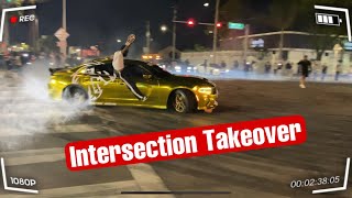 MIAMI FLORIDA INTERSECTION TAKEOVER Hellcat gone wild [upl. by Hassett]