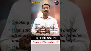 HYPERTENSION TYPES IN TAMIL  Primary and secondary Blood pressure [upl. by Eentrok]