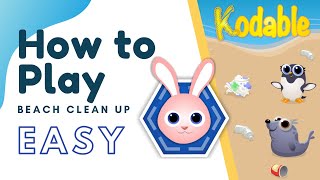 How to Play Beach Cleanup with Kodable  Easy [upl. by Abroms]