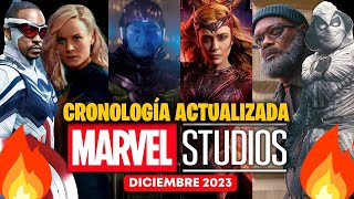 CRONOLOGÍA MARVEL 🚨ACTUALIZADO DICIEMBRE 2023🚨ORDEN CORRECTO de las SERIES y PELÍCULAS del UCM 🤯🔥 [upl. by Annelg647]