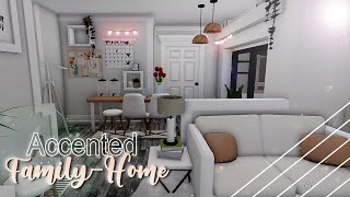 Accented Family home  2story  Roblox  Bloxburg  House Build [upl. by Kara]