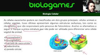 Questão Biologia Celular  Célula Vegetal e Animal [upl. by Thalassa135]