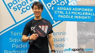 Adidas Adipower CTRL 33 pickleball paddle review by pdhsportscom [upl. by Finbur982]