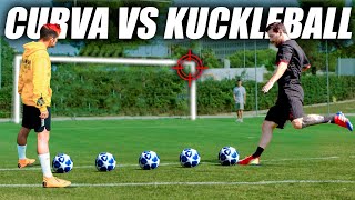 CURVA VS KNUCKLEBALL  ¿Qué Golpeo de Fútbol es el Mejor [upl. by Ylrevaw]