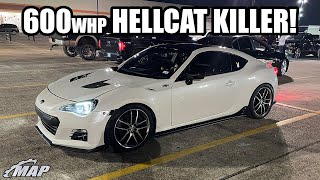 600whp Turbo Subaru BRZ  2800lb Hellcat Killer [upl. by Linnie]