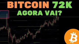 BITCOIN PUMP 72K A MÁXIMA É LOGO ALI  ARMADILHA  Análise TécnicaSentimento [upl. by Sakram]