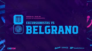 FemeninoBelgrano  Excursionistas vs BELGRANO  Fecha 8 Torneo Clausura 2024 [upl. by Euqinomad717]