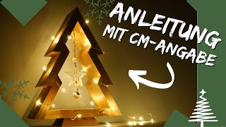 🎄 Weihnachtsbaum aus Holz  DEKO ZUM SELBERBAUEN 🎅 [upl. by Kelam]