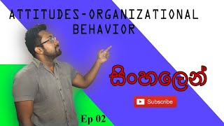 Attitudes  Organizational Behavior  සිංහල [upl. by Anayrb]