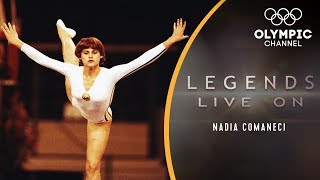 The Story of Nadia Comaneci Gymnastics Perfect 10 Icon  Legends Live On [upl. by Kato]