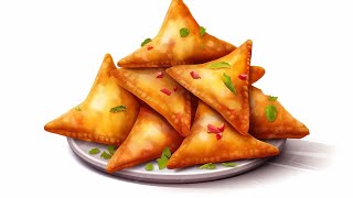 How to Make Crispy Golden Samosas II A Flavorful Triangular Delight [upl. by Howlyn]