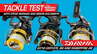 Review Daiwa 2016 Certate Daiwa BG and Daiwa Sweepfire 2B  which is the best for you [upl. by Nnaecyoj]