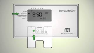 Video How to set the time on your Horstmann thermostat [upl. by Hterrag]