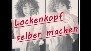 Afro Locken selber machen ohne Hitze  ♥  Chabedy [upl. by Nalani223]