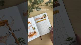 making the calendar for my 2024 june bujo ✨ full video on youtube bujo ideas for beginners [upl. by Enirrok880]