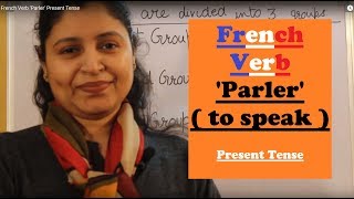 French Verb Parler Present Tense [upl. by Aloysius]