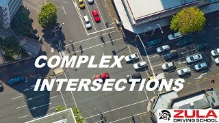 Left Turns at Complex Intersections  Zula Driving School [upl. by Hessler]