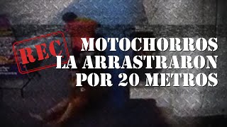 MOTOCHORROS LA ARRASTRARON 20 METROS  El COLECTIVERO SALVADOR  REC [upl. by Kaz]