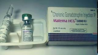 MATERNA HCG 5000 IU Injuse infertilityundevelopment vaginal symptoms in girl increasing the sperm [upl. by Anelhtac]