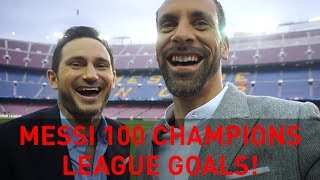 Messi 100 Champions League Goals  Rio Vlogs [upl. by Nalro341]