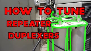 W0EEE Tuning the 2 meter Repeater Duplexers [upl. by Eldin]