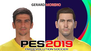 GERARD MORENO  PES 201920202021  FACE BUILD amp STATS [upl. by Lia]