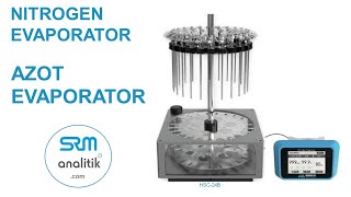 SRM analitik HAUK Azot Nitrogen evaporator  infosrmanalitikcom 90 553 183 85 45 [upl. by Acebber]