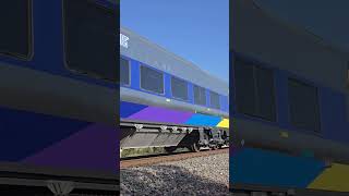 Amtrak 717 Passes By E Mckinley Ave Fresno CA 9224 Ft 3 F59PHI Locomotives [upl. by Rephotsirhc830]