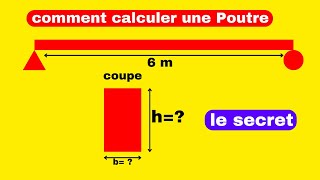 Comment déterminer la base et la hauteur dune poutre  poutre construction calcul bricolage [upl. by Atirehgram]