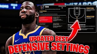 THESE ARE THE UPDATED BEST OFFENSIVE AND DEFENSIVE SETTINGS IN NBA 2K24 MyTEAM [upl. by Jr973]