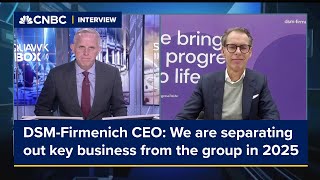 DSMFirmenich CEO We are separating out key business from the group in 2025 [upl. by So]