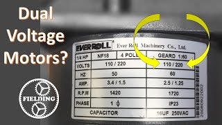 Dual Voltage Motors How They Work And Wiring Them Without The Wire Labels 059 [upl. by Micheline]