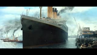 Titanic 3D  The Boat Leaving The Port  Official Clip HD [upl. by Ahsilaf]