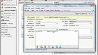 Peachtree Tutorial Entering Expense Tickets Sage Training Lesson 126 [upl. by Sturrock382]