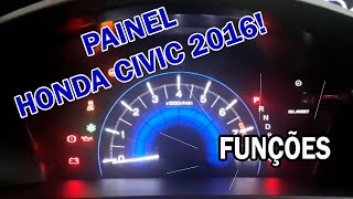 Honda Civic  Painel Carro  Funções  Imid  Ar Condic  Telefone [upl. by Anom]