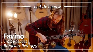 Favino Trois Rosaces Bordeaux Red 1975 played by Leif de Leeuw  Demo [upl. by Aratehs671]