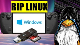 Au Revoir Linux  Comment Installer Windows sur la Steam Deck  Tutoriel [upl. by Boudreaux692]