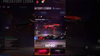 Cobra👿MP40🥶killer gun😈freefire🔥 trending shortsvideoviral🔥 [upl. by Notgnilliw392]