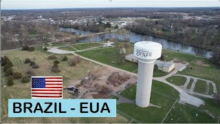 NOSSO DIA NO BRAZIL DOS ESTADOS UNIDOS AMERICA  PARQUE HISTORICA BRAZIL E A CIDADE VISTA DE CIMA [upl. by Verlie]