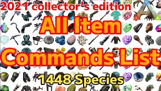 ARK All Item Commands List 2021 PCPS4 [upl. by Branen]