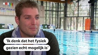 ZWEMMEN Maarten van der Weijden doet nieuwe poging Elfstedenzwemtocht [upl. by Atnek170]