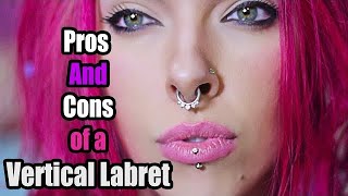 Vertical Labret PIERCING EXPERIENCE [upl. by Wilder]