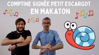 Petit escargot Comptine signée en Makaton [upl. by Wendell]