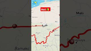 mali 🇲🇱 africa travel map border shortsviral [upl. by Darline]