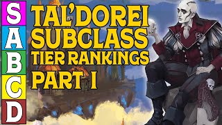 TalDorei Subclass Tier Ranking in DampD 5e Part 1 [upl. by Narol]