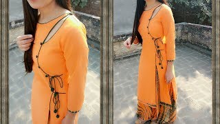 Angrakha style kurti making [upl. by Carrick352]