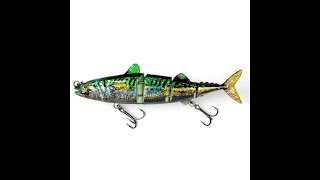 Mackerel Joey Slim Holographic Sea Bass│Swimbait Jointed Fishing Lure │210mm 40g │FISHIN ADDICT [upl. by Nylinnej]