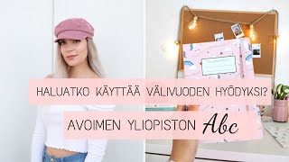 Avoimen yliopiston abc I Psykologian opiskelu välivuonna [upl. by Amitie69]